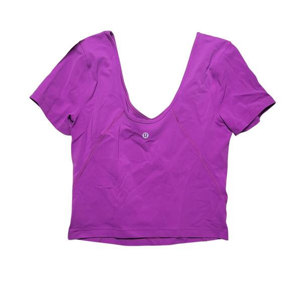 Lululemon Align T-Shirt Vivid Plum Size 6 - Picture 2 of 3